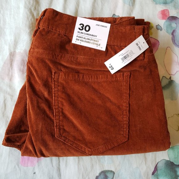 Joe Fresh Pants - Joe Fresh Slim Corduroy Pants